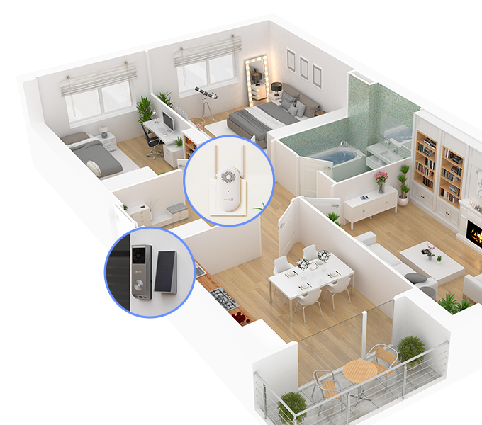 EZVIZ EP3x Pro Battery-Powered Video Doorbell