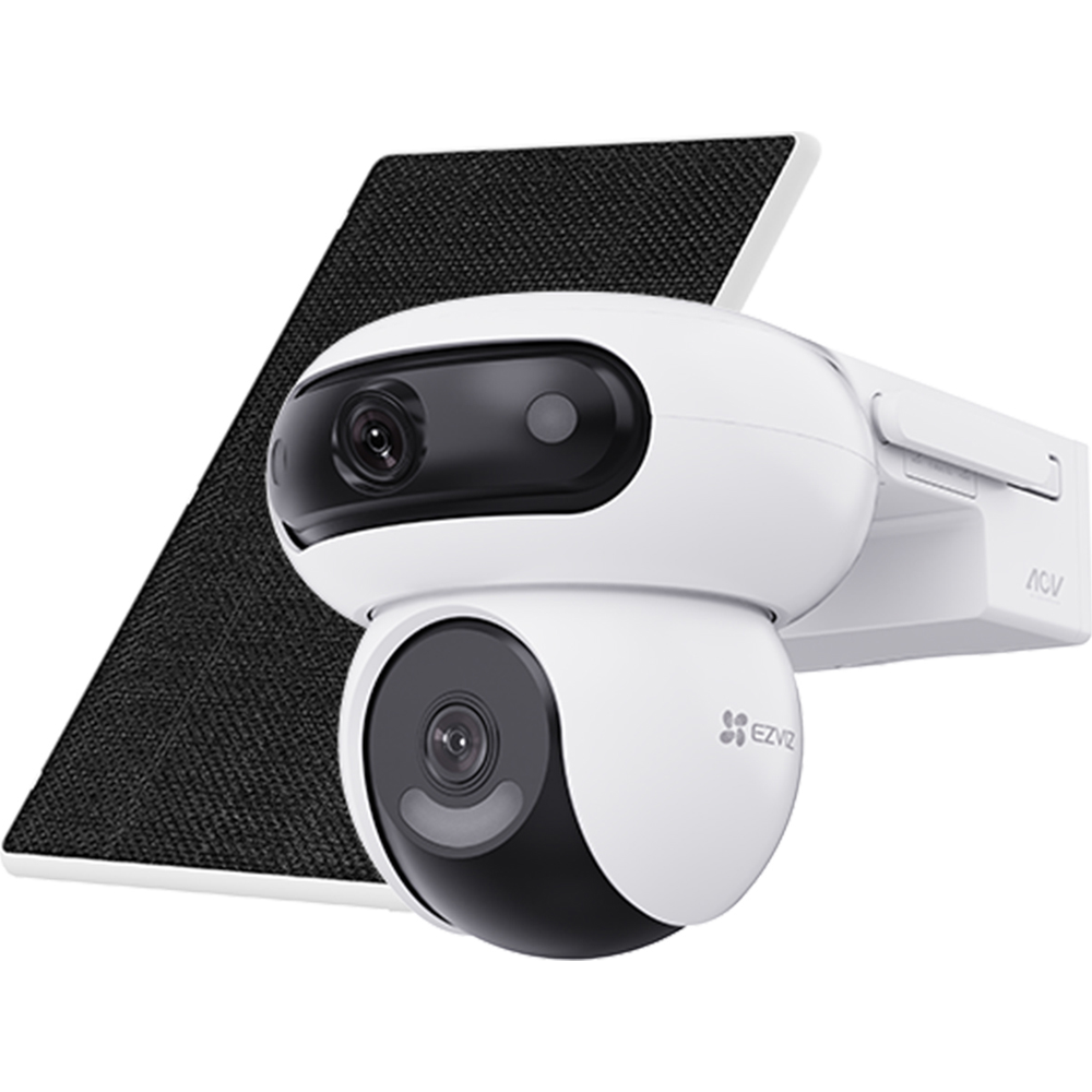 EZVIZ HB90 DUAL 3K CAMERA WITH SOLAR PANEL AND 16GB SD CARD