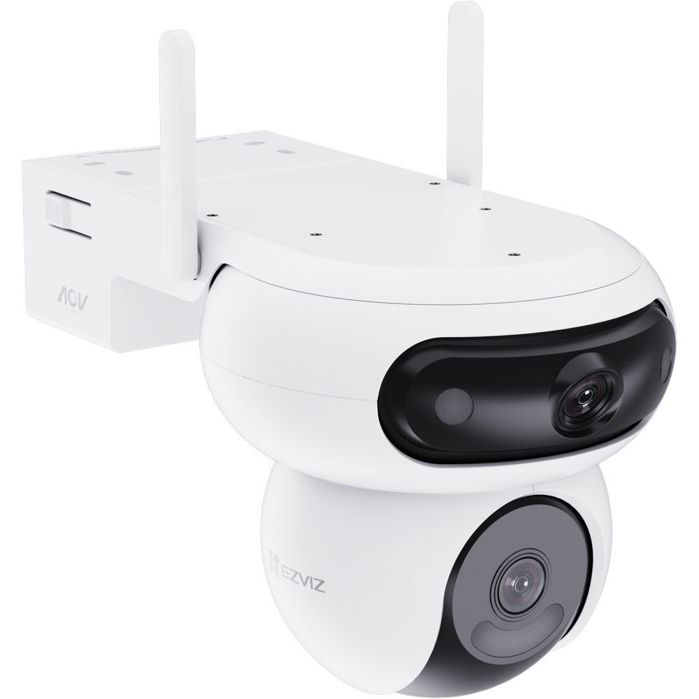EZVIZ HB90 DUAL 3K CAMERA WITH SOLAR PANEL AND 16GB SD CARD