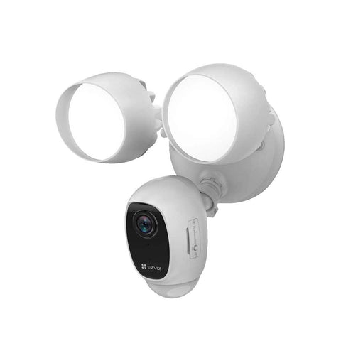 EZVIZ LC1C Security Camera and Floodlight Wireless Outdoor 1080p w Alarm White