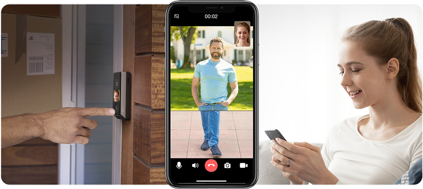 EZVIZ EP8 Ultra AI-Powered Interactive Video Doorbell Kit