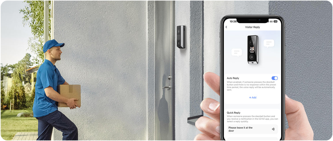 EZVIZ EP8 Ultra AI-Powered Interactive Video Doorbell Kit