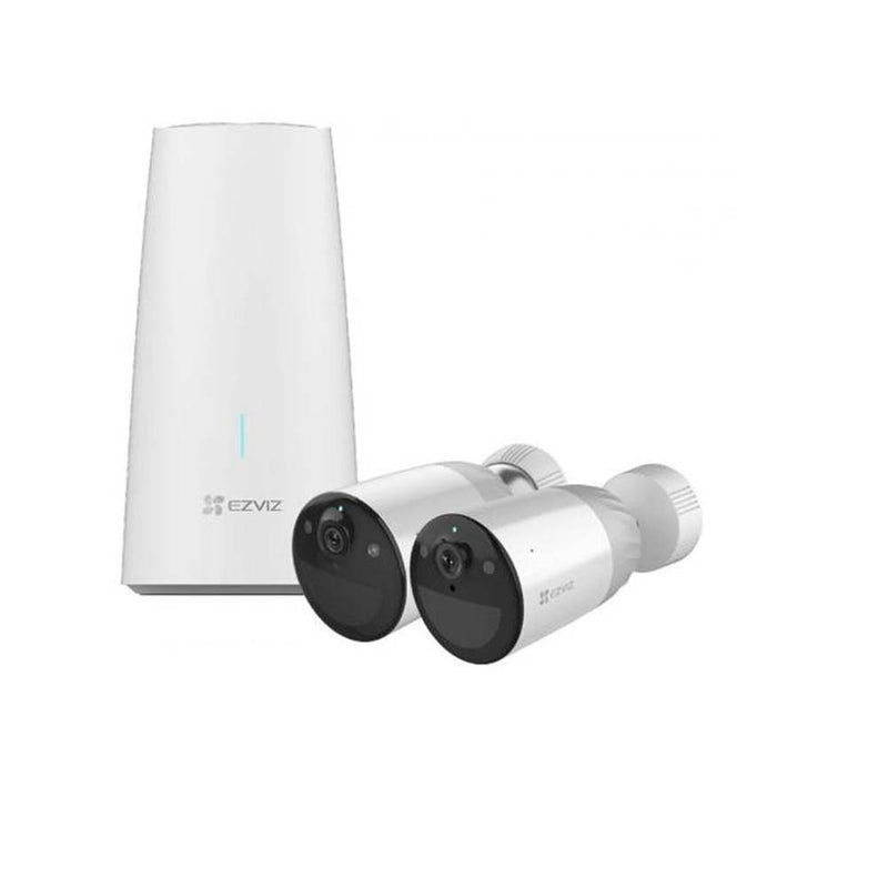 EZVIZ BC1B2 WireFree Smart Camera System 2 Pack 1080p Color Night
